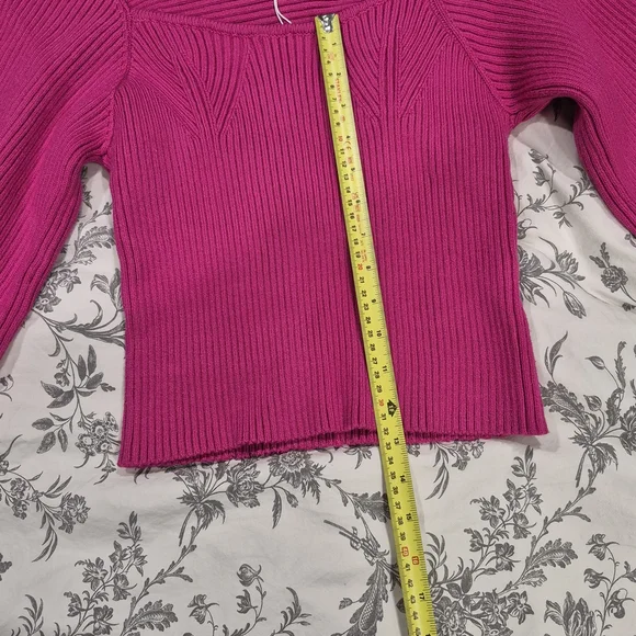 Endless Rose Fuchsia Ribbed Knit Top - Picture 8 of 8